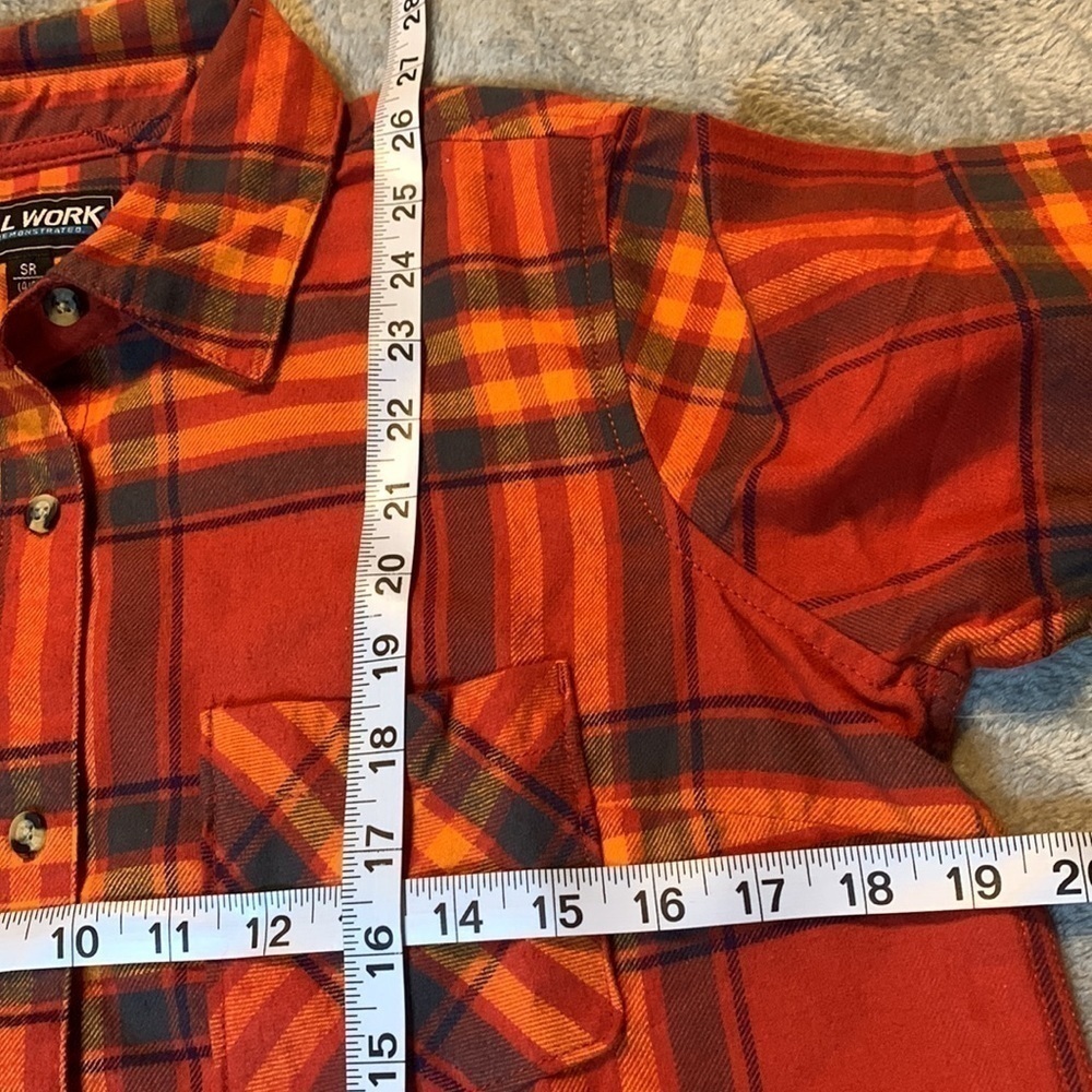 NWT Real Work Plaid Shirt - Picture 4 of 6
